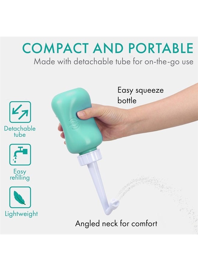 Cynpel - Peri Bottle - Postpartum and Perineal Care - Portable Hand Held Travel Bidet Sprayer for Women or Men - Handheld Jet Spray Bottle for Toilet - Pack of 1 - Blue - Image 1