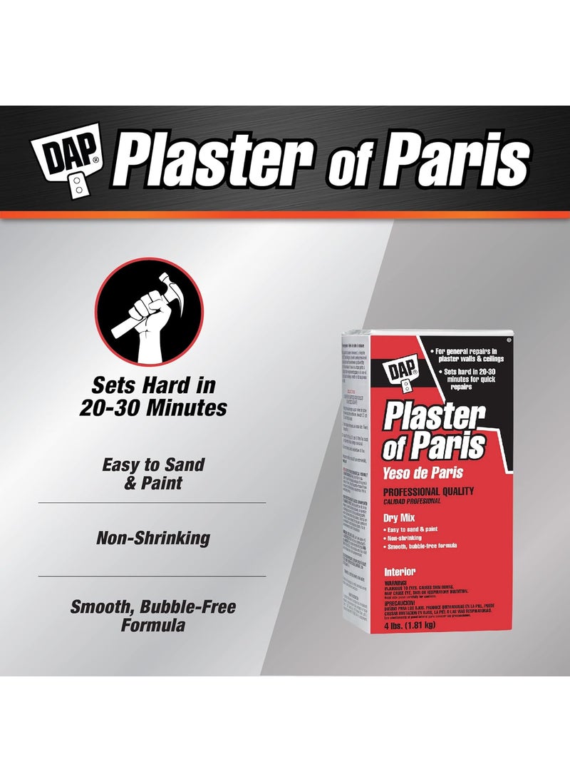 Dap DAP 10318 Paris Plaster 4 LB White 64 Ounce  - Image 2
