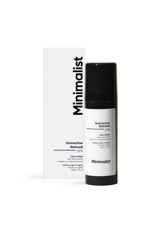 MINIMALIST 2% Retinoid Anti Ageing Night Cream For Wrinkles & Fine Lines With Retinol Derivative For Sensitive Skin 30ml  - Image 1