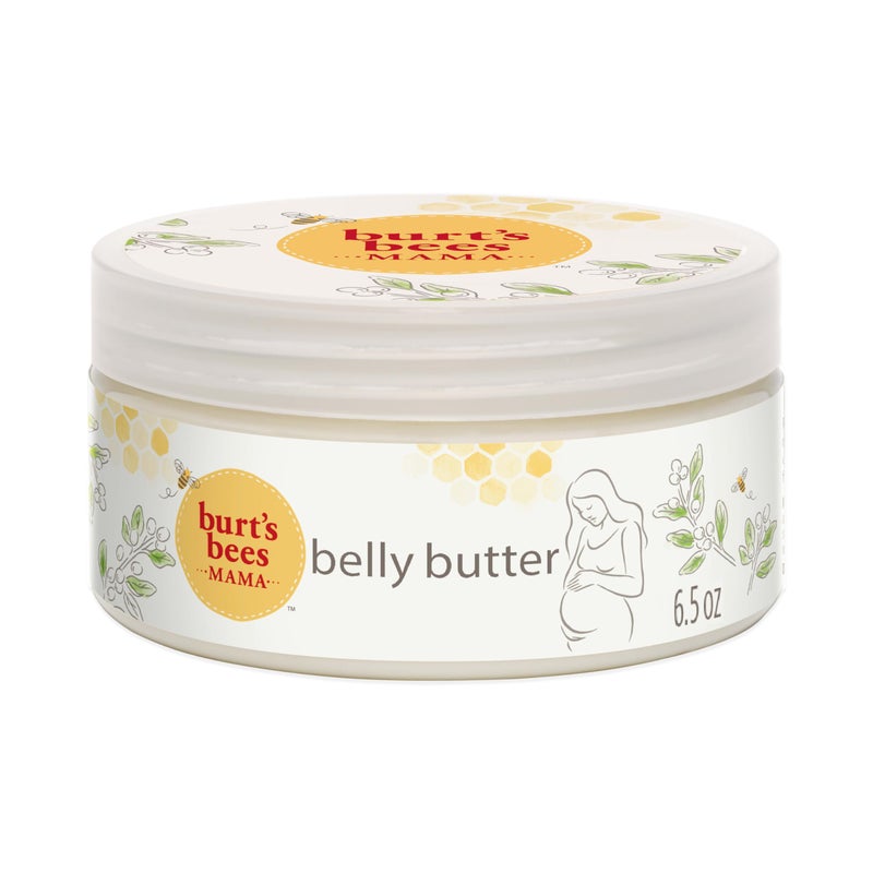 Burt's Bees Christmas Gifts, Mama Belly Butter, Stretch Mark Cream for Pregnancy Massages Body & Reduces Scar Appearance, Prenatal & Postnatal Skin Care, Shea Butter & Vitamin E Rich Formula, 6.5 Oz - Image 1