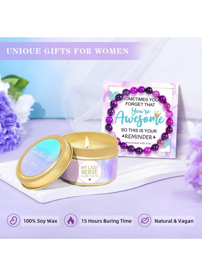 LUCOTIYA - Gifts for Women, Birthday Gifts for Women, Sister, Wife, Teacher, 9pcs Lavender Care Package Gifts Set, Get Well Soon Gifts for Women, Thinking of You Gift ,Christmas Gift Sets for Her - Image 1