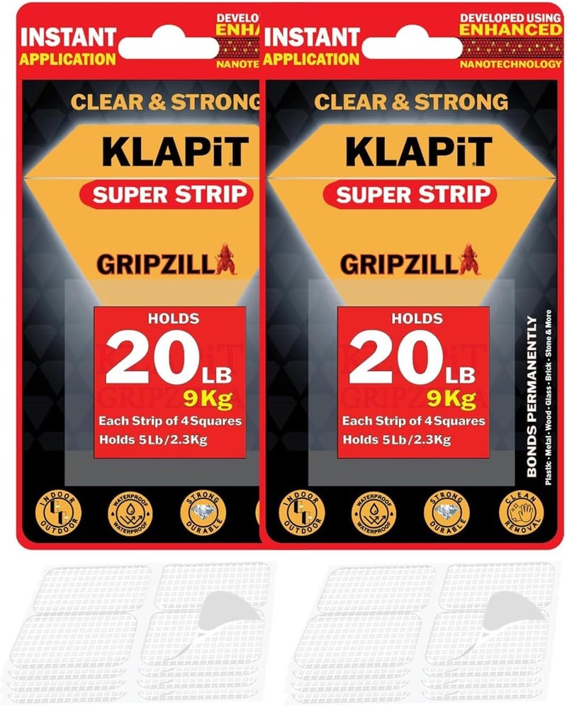KLAPiT SUPER STRIP GRIPZILLA - Heavy Duty Double Sided Nano Mounting Tape - Image 1