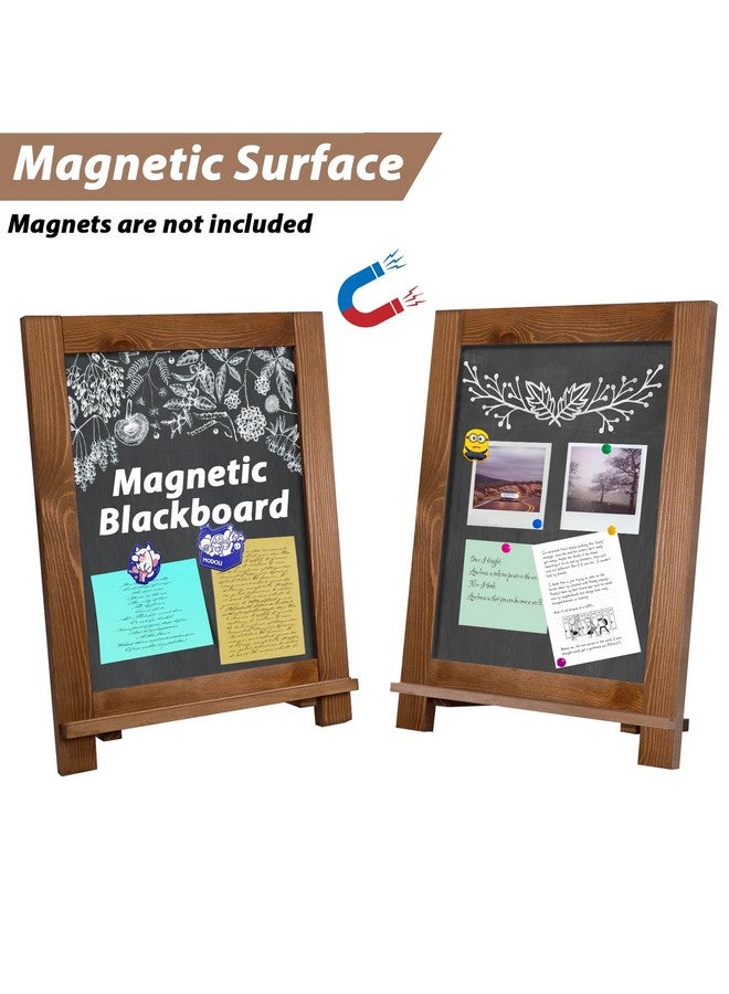 mutualsign Magnetic Chalkboard 10"X14" Small Chalkboard Signs With Stand, Tabletop Or Wall-Hanging Menu Board, Rustic Wood Frame Chalk Board Sign Board For Countertop Display/Home Décor/Wedding - Image 5