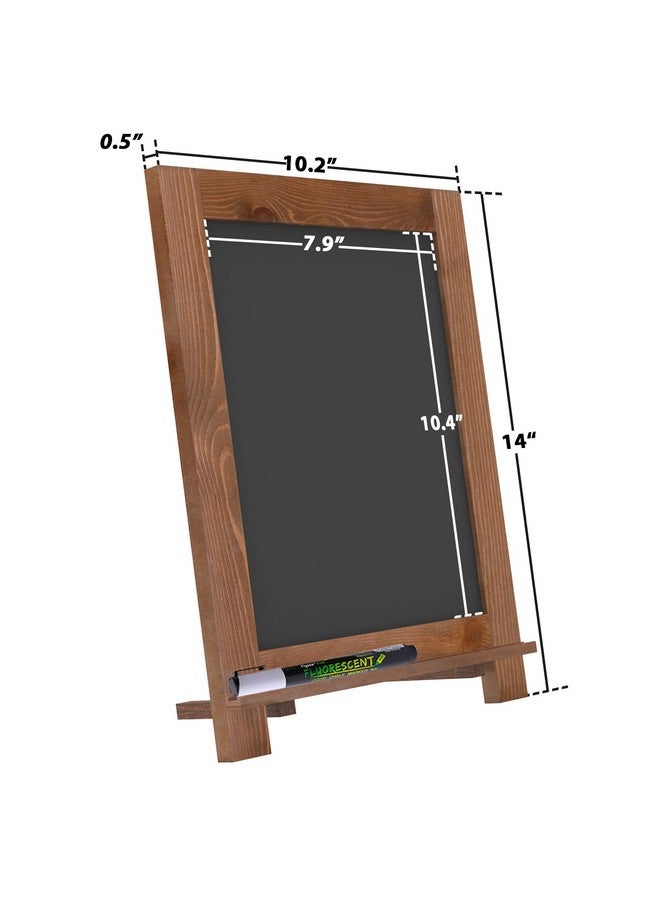 mutualsign Magnetic Chalkboard 10"X14" Small Chalkboard Signs With Stand, Tabletop Or Wall-Hanging Menu Board, Rustic Wood Frame Chalk Board Sign Board For Countertop Display/Home Décor/Wedding - Image 3