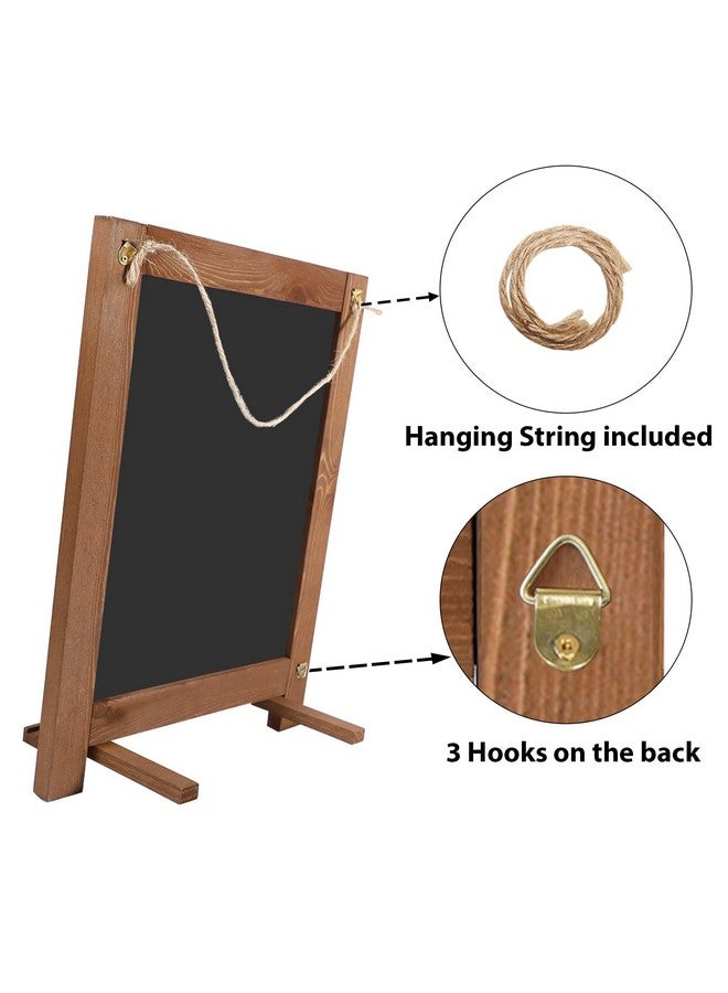 mutualsign Magnetic Chalkboard 10"X14" Small Chalkboard Signs With Stand, Tabletop Or Wall-Hanging Menu Board, Rustic Wood Frame Chalk Board Sign Board For Countertop Display/Home Décor/Wedding - Image 2