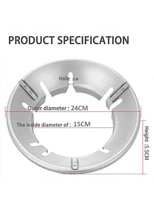 OM CLAER OM CLAER Gas Saver Burner Stand Gas Saver Jali Home Gas Stove Fire Windproof Energy Saving Stand  - Image 3