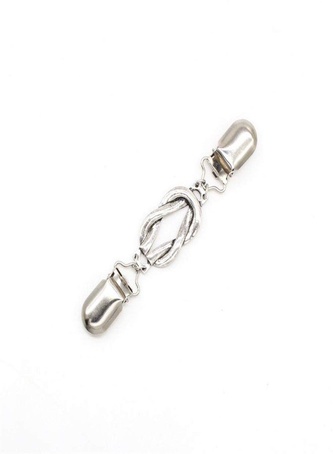 EvaGO 2 Pieces Retro Sweater Clips Cardigan Collar Clip Women Brooch Shawl Clips - M04 - Image 4