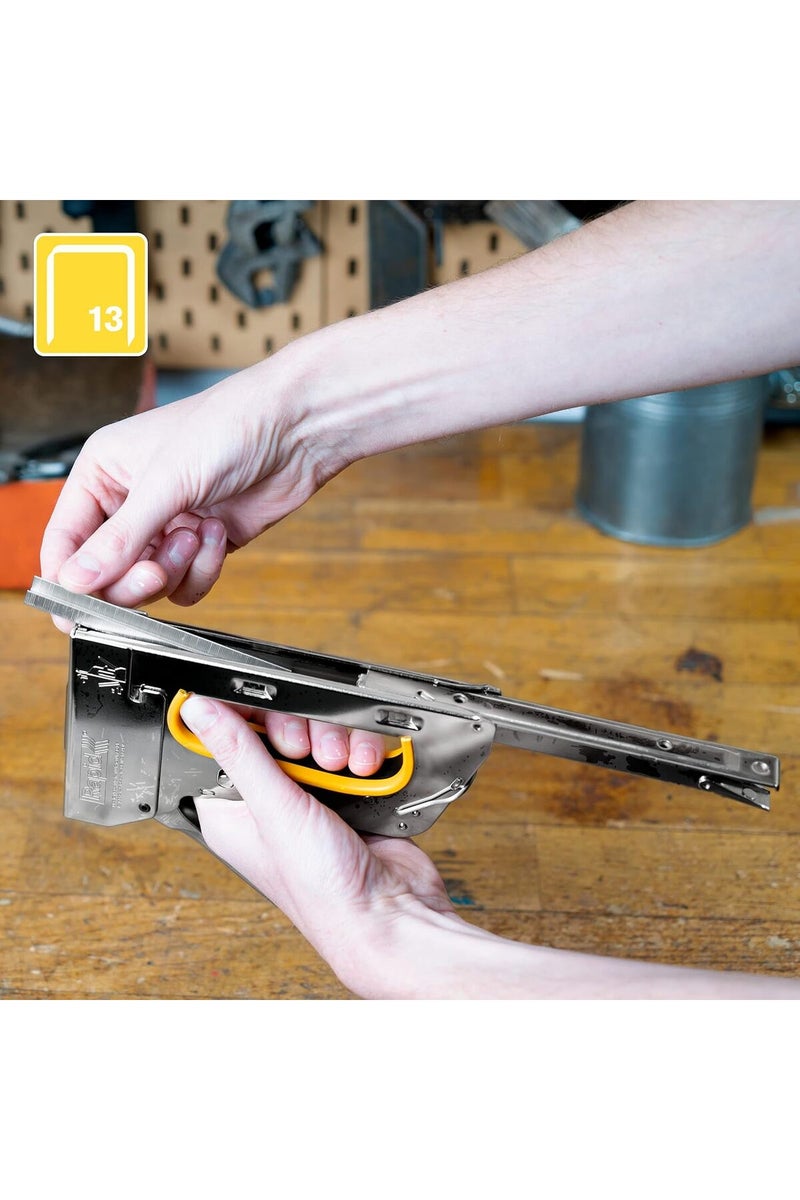 PRO R33 Heavy Duty Manual Staple Gun (No.13), Silver