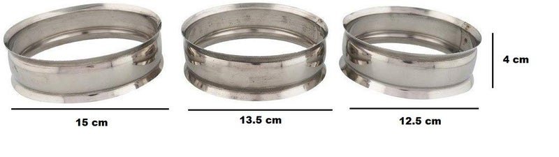 Dharam Paul Traders Hot Pot Stand, Patila Ring, Matka Stand for Kitchen, Stainless Steel.Set of 3 Pieces, Round. - Image 5