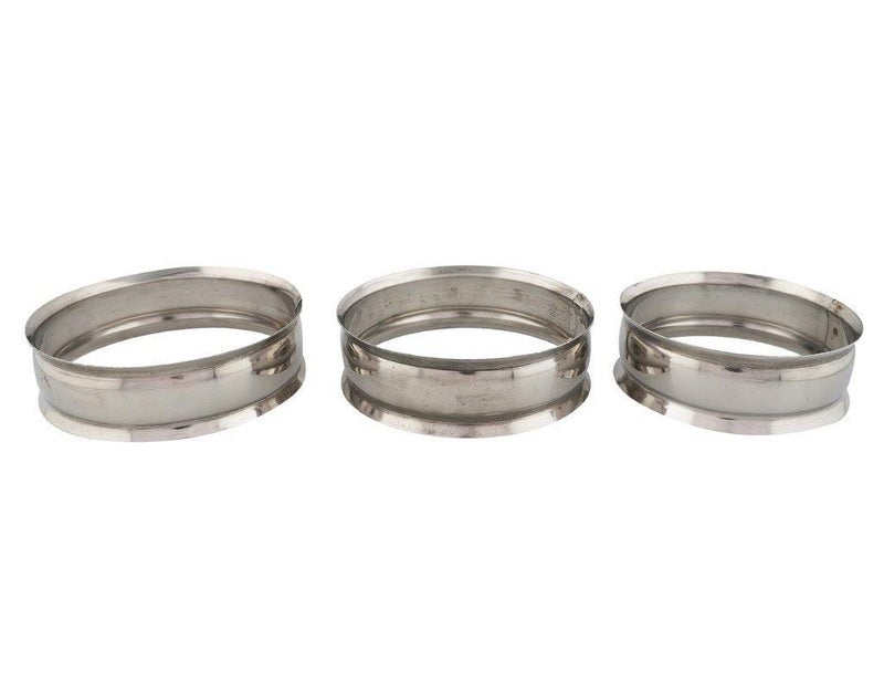 Dharam Paul Traders Hot Pot Stand, Patila Ring, Matka Stand for Kitchen, Stainless Steel.Set of 3 Pieces, Round. - Image 1