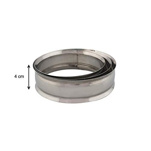 Dharam Paul Traders Hot Pot Stand, Patila Ring, Matka Stand for Kitchen, Stainless Steel.Set of 3 Pieces, Round. - Image 3