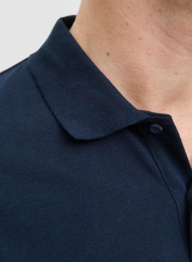 JACK & JONES Jack & Jones JJMakoto Logo Print Short Sleeves Polo