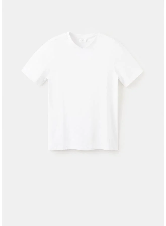 Mango Man 01-BLANCO Slim Fit T-Shirt 180Gsm for Men | Best Price UAE