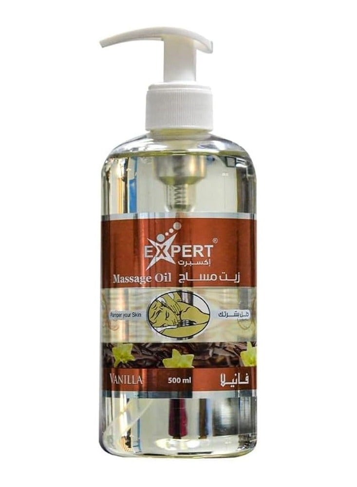 Expert vanilla body massage oil 500 ml