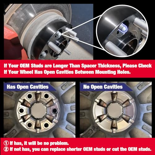 KSP PERFORMANCE KSP 6X5.5 Wheel Spacers for Silverado Sierra,1.5"(38mm) Real Forged Spacers with 78.1mm Hub Bore M14x1.5 Studs fit for Tahoe Avalanche Express Suburban Sierra Yukon - Image 4