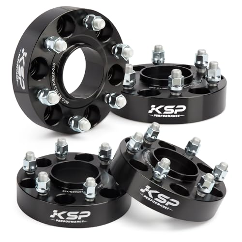 KSP PERFORMANCE KSP 6X5.5 Wheel Spacers for Silverado Sierra,1.5"(38mm) Real Forged Spacers with 78.1mm Hub Bore M14x1.5 Studs fit for Tahoe Avalanche Express Suburban Sierra Yukon - Image 1