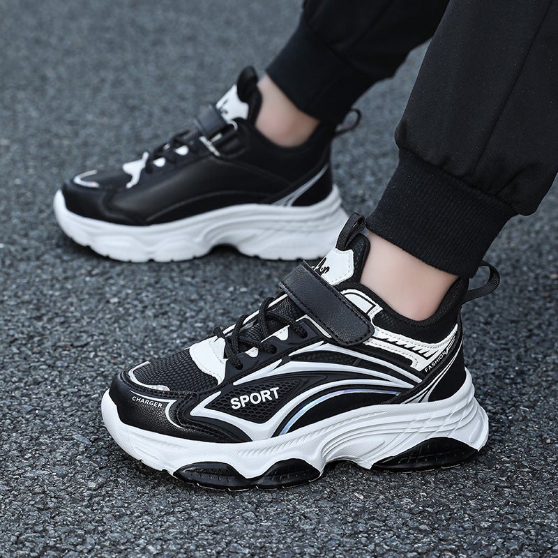 Boys Sneaker 24 Leather Waterproof Children'S Shoes Light Wear-Resistant Children'S Running Shoes A Generation Of Hair - Image 5