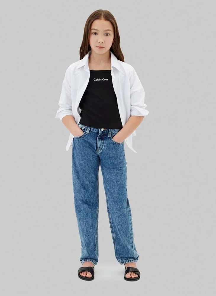 Calvin Klein Jeans Ck Black Punto Milano Strap Top for Women | Best Price UAE