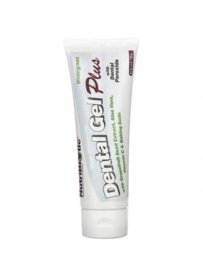 Nutribiotic NutriBiotic, Dental Gel Plus, Truly Whitening, Wintergreen, 4.5 oz (128 g)