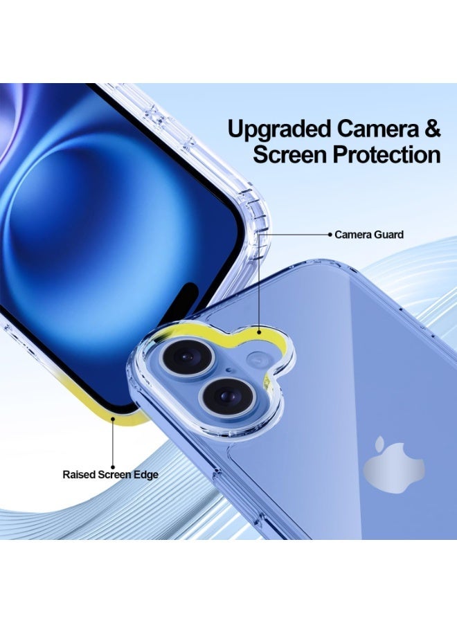 جراب شفاف لهاتف iPhone 16 Plus - حماية من السقوط، مقاوم للخدش، مضاد للاصفرار مع حماية مزدوجة الطبقات، تصميم نحيف - Image 2