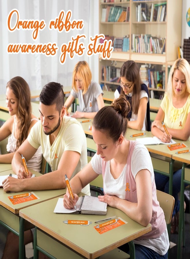 Sayglossy مجموعة هدايا التوعية من ساي جلوسي، 200 قطعة، تتضمن أقلام حبر جاف برتقالية، ودبابيس مزينة بشرائط، وفواصل كتب تحمل اقتباسات ملهمة، لدعم مرضى سرطان الدم، وسرطان الكلى، والتصلب المتعدد، واضطراب فرط الحركة ونقص الانتباه، ومستلزمات الفعاليات. - Image 5