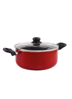 BLACKSTONE Non Stick Cooking Pot Red/ Black 20cm  - Image 1