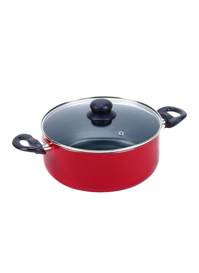 BLACKSTONE - Non Stick Cooking Pot Red/ Black 20cm - Image 1