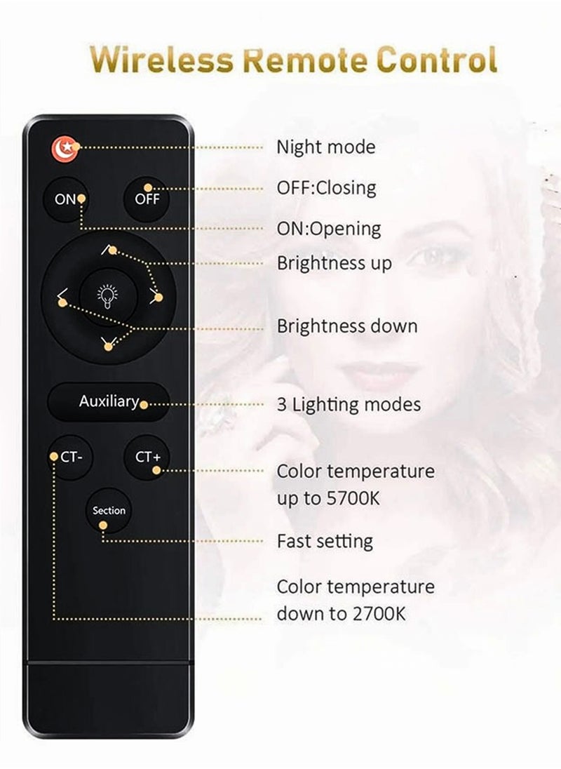 DBLEW - 18 inch Dimmable Circle LED Studio Selfie Ring Light With 90Inch Tripod Stand Remote And 3 Mobile Phone Holders For Makeup Camera Photography YouTube Video Shoot TikTok Vlog Live Stream With Carry Bag - Image 1