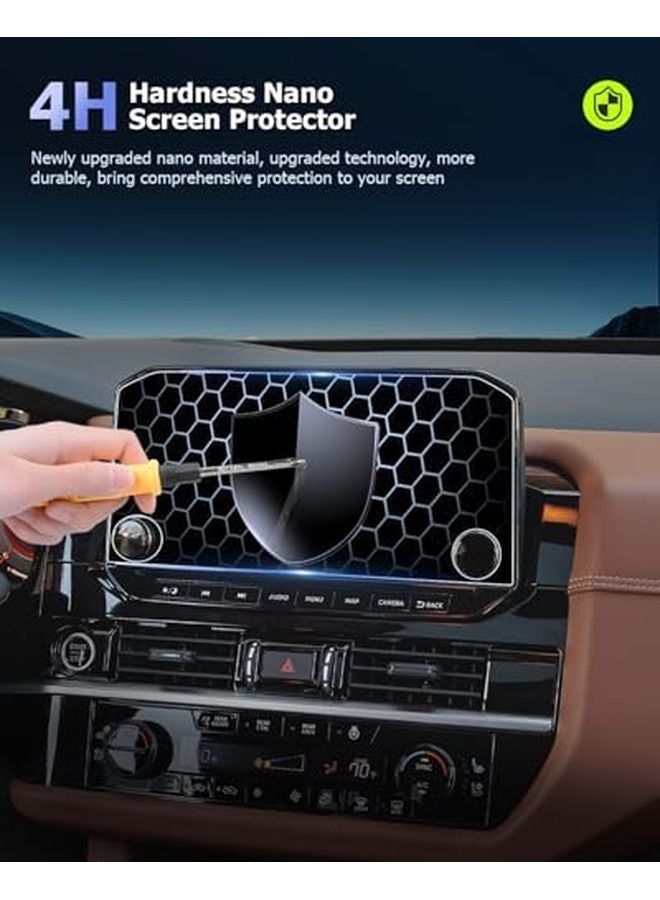 2025 Nissan Pathfinder 9 Inch Navigation Screen Protector 2PCS Anti Glare Anti Scratch - Image 4