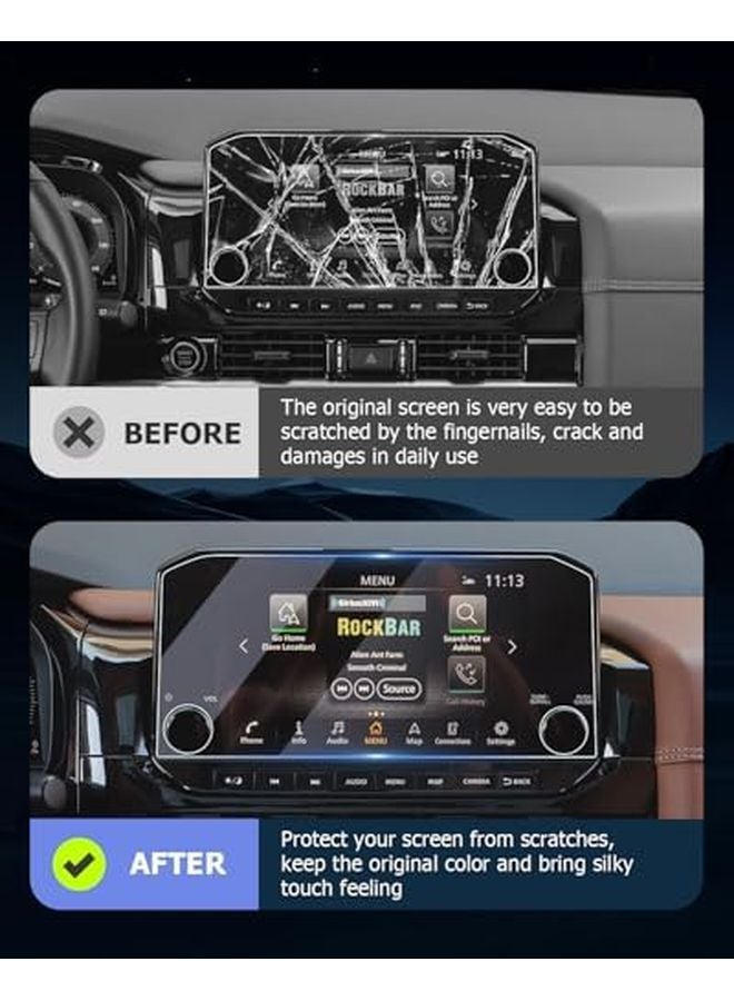 2025 Nissan Pathfinder 9 Inch Navigation Screen Protector 2PCS Anti Glare Anti Scratch - Image 3