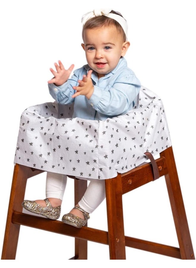 J.L. Childress Healthy Habits Disposable Restaurant High Chair Cover Individually Wrapped for Travel Convenience - Image 2