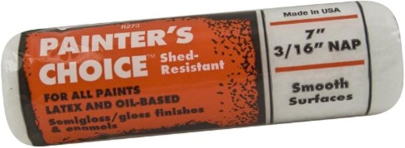 R273-7 Painter's Choice Paint Roller Cover 3/16" Nap 7"