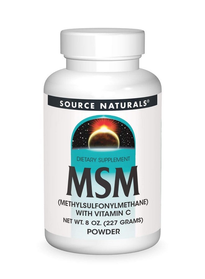 سورس ناتشورالز مسحوق MSM (ميثيل سلفونيل ميثان) مع فيتامين سي من Source Naturals - 8 أونصة - Image 1