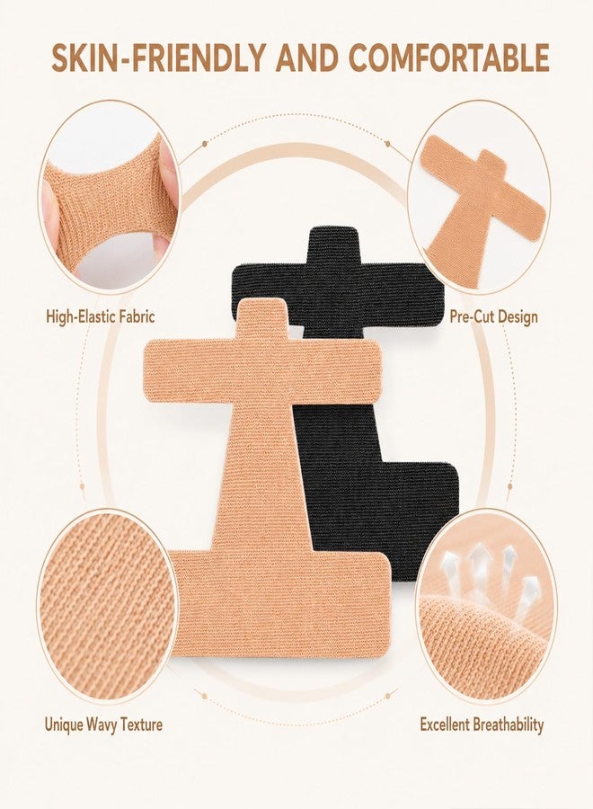 40Pcs Pre-Cut Bunion Corrector Kinesiology Tape,Self-Adhesive Hallux Valgus Corrector for Men & Women,Elastic, Breathable Latex-Free Toe Support Strips (Skin color) - Image 3