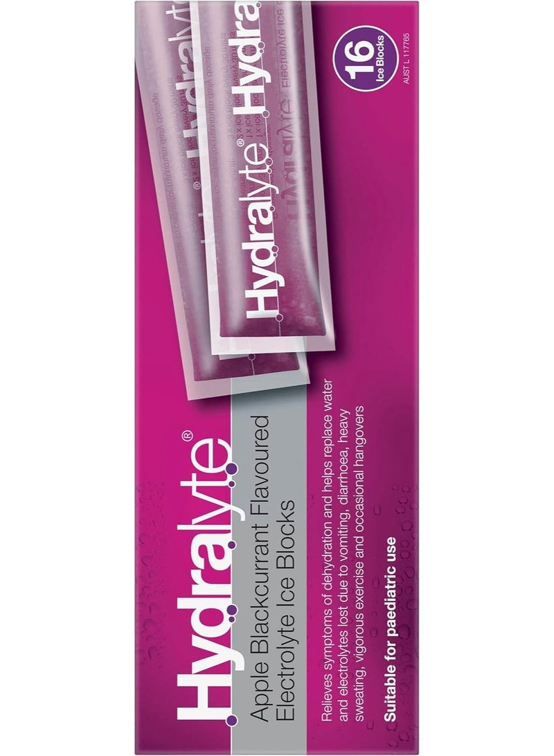 Hydralyte Apple Blackcurrant Flavoured 16 Ice Blocks - Image 5