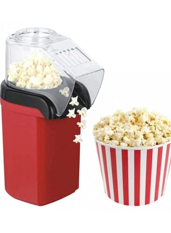 Popcorn Maker - Hot Air Oil-Free Popcorn Machine with Butter Tray & Measuring Cup - Healthy, Fat-Free Popcorn for Home, Kids, Movies & Parties - Image 1