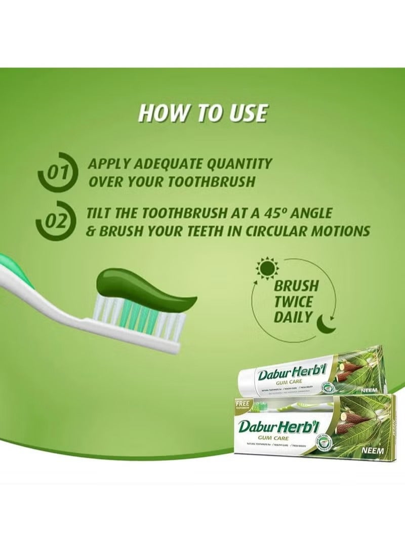 دابر معجون أسنان دابور العشبي الطبيعي بنكهة النيم (عبوة من 6 قطع) - Image 3