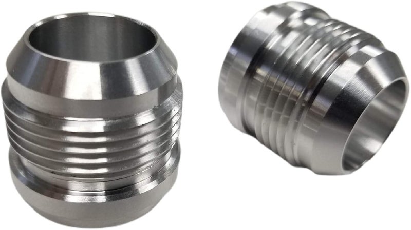 Z Whip 2-Pack 16AN Aluminum Male Weld on Bung 37 Degree JIC - Weldable Fitting for Fuel, Oil, and Coolant - Image 1