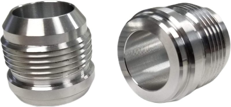 Z Whip 2-Pack 16AN Aluminum Male Weld on Bung 37 Degree JIC - Weldable Fitting for Fuel, Oil, and Coolant - Image 3