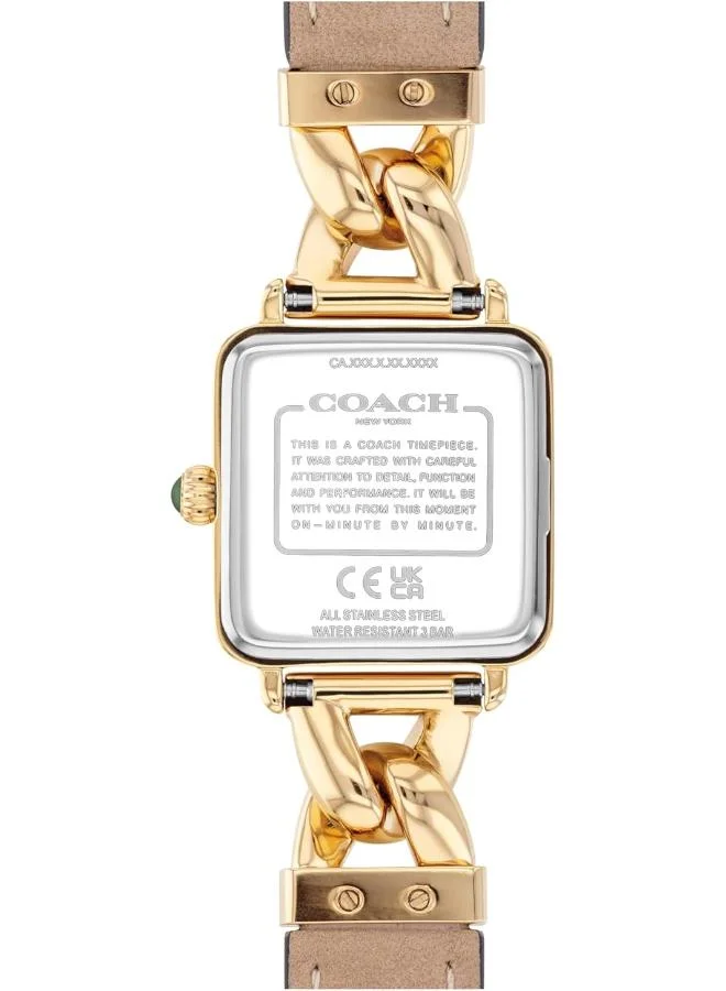 COACH  Quartz Movement analog Watch Leather Steel for Women | Best Price UAE