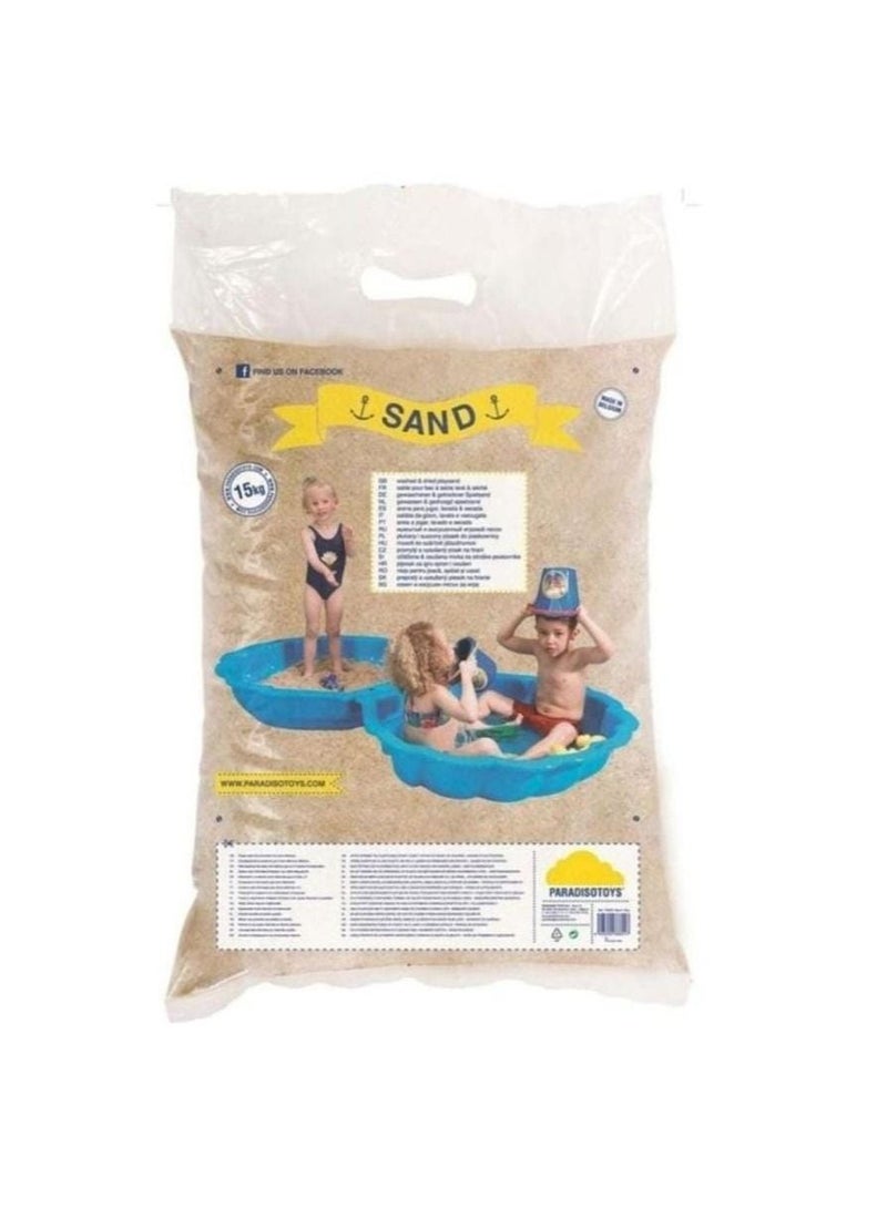 Paradiso Sterile Play Sand 15Kg Made In Belgium And Conforms To European Standards 15kg - Image 1