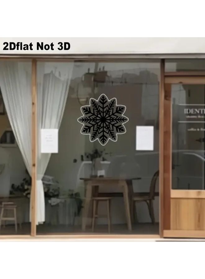 Large 11 8x11 8 Inch Christmas Snowflake Window Decoration Acrylic Wall Art Indoor Outdoor Holiday Decor - Image 4