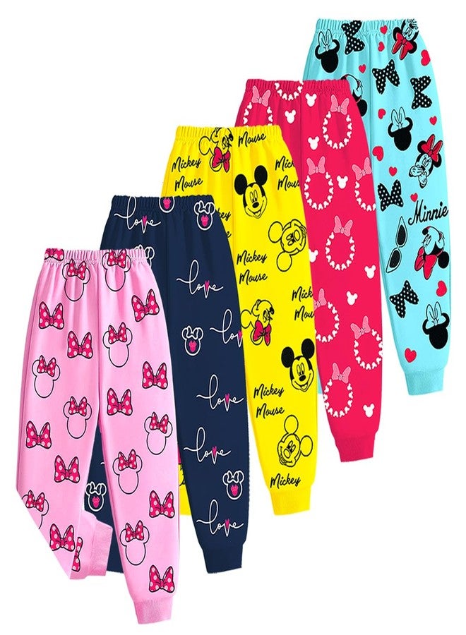 Kuchipoo Baby-Girls Cotton Blend Disney Regular Fit Pyjamas - Pack of 5 (Multicolor, 12-18 Months, PAJ-173) - Image 1