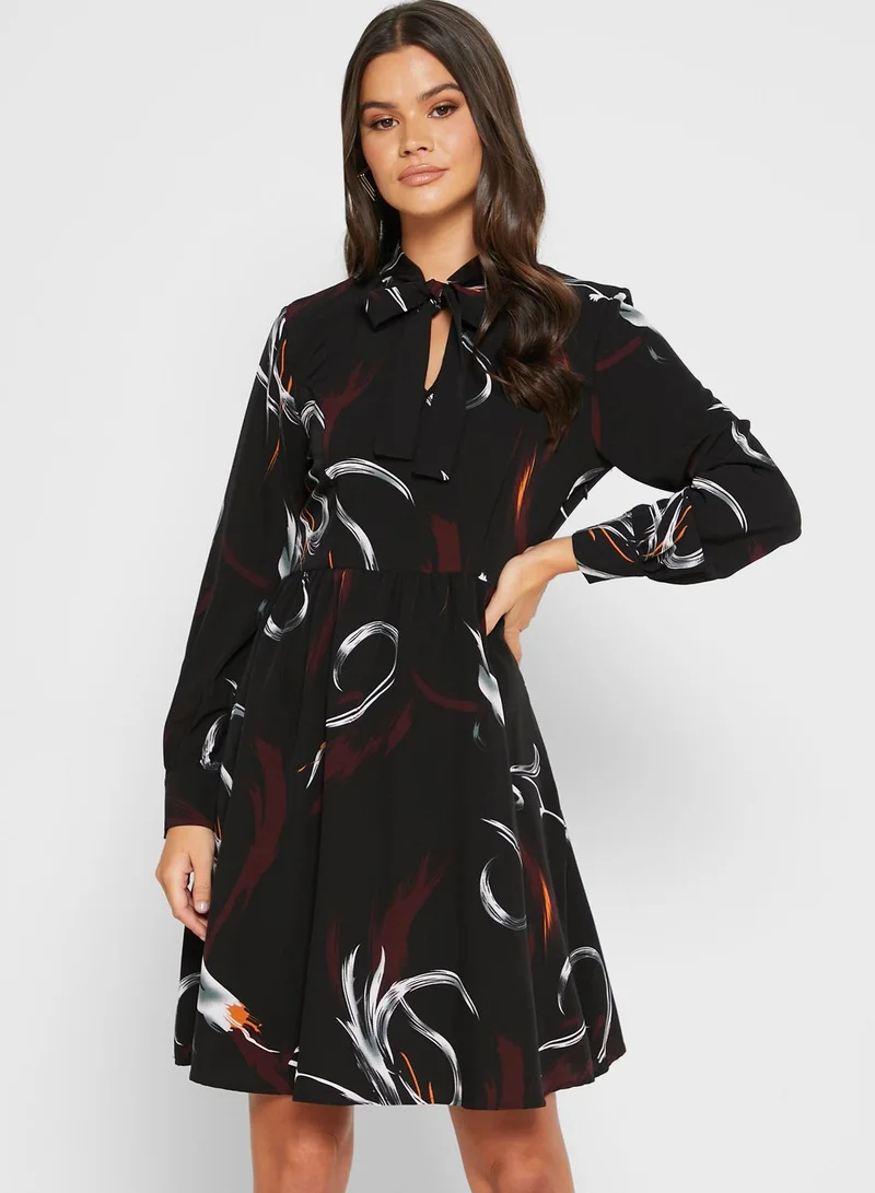 ELLA Printed Shift Dress