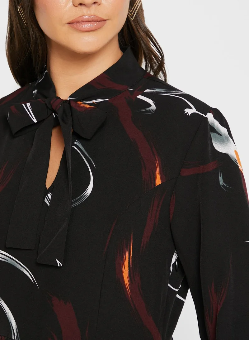ELLA Printed Shift Dress