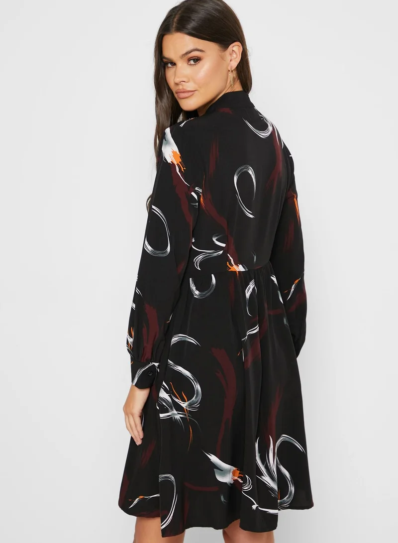 ELLA Printed Shift Dress