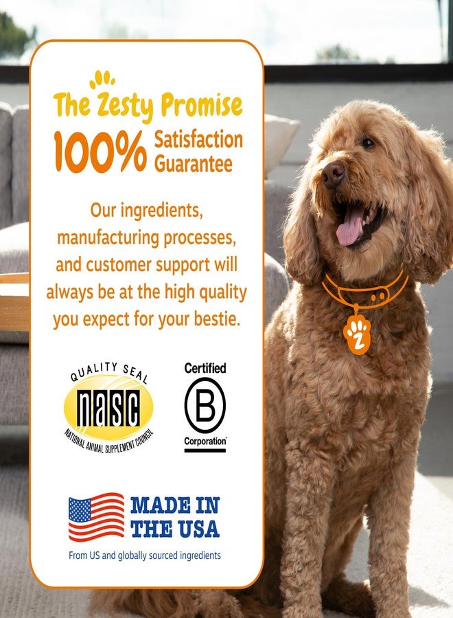 Zesty Paws Probiotics for Dogs, Digestive Enzymes Gut Flora, Digestive Health, Diarrhea & Bowel Support, DE111, Dog Probiotics Soft Chew for Pet Immune System, Chicken, 50 Ct - Image 5