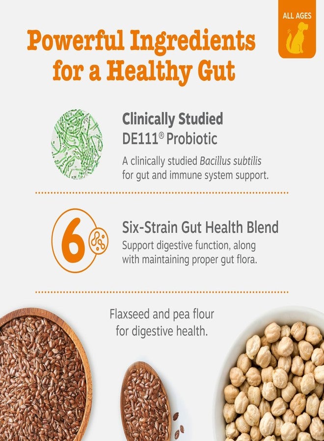 Zesty Paws Probiotics for Dogs, Digestive Enzymes Gut Flora, Digestive Health, Diarrhea & Bowel Support, DE111, Dog Probiotics Soft Chew for Pet Immune System, Chicken, 50 Ct - Image 3