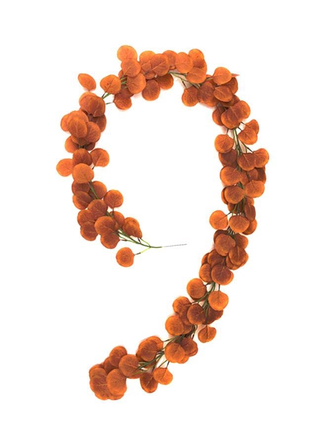 NIBEMINENT Artificial Hanging DIY Decoration Leaves Orange 2meter 