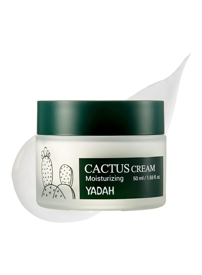 يادا كريم الصبار من يادا 50 مل - مرطب للوجه، يشكل حاجزًا ترطيبيًا للبشرة الجافة والحساسة - Image 1